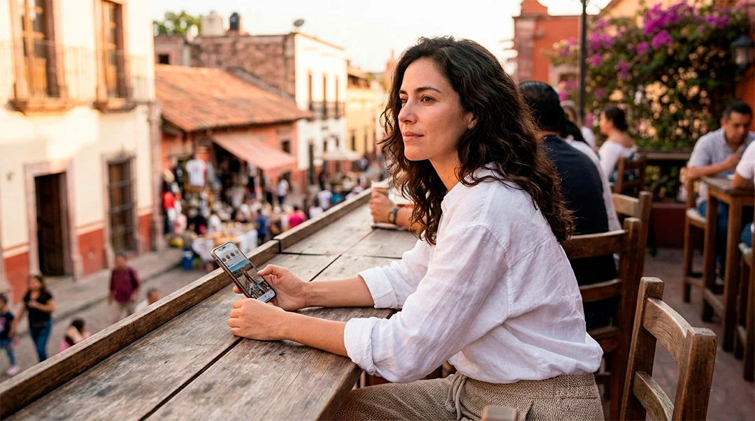 Instagram viajes experiencias real, Instagram y turismo responsable, experiencia real vs Instagram, viajar sin obsesión por fotos, redes sociales y viajes, Instagram turismo cultura, viajeros conscientes Instagram, equilibrio viaje y redes sociales, viajar para vivir experiencias, turismo vivencial México, reducir uso de Instagram al viajar